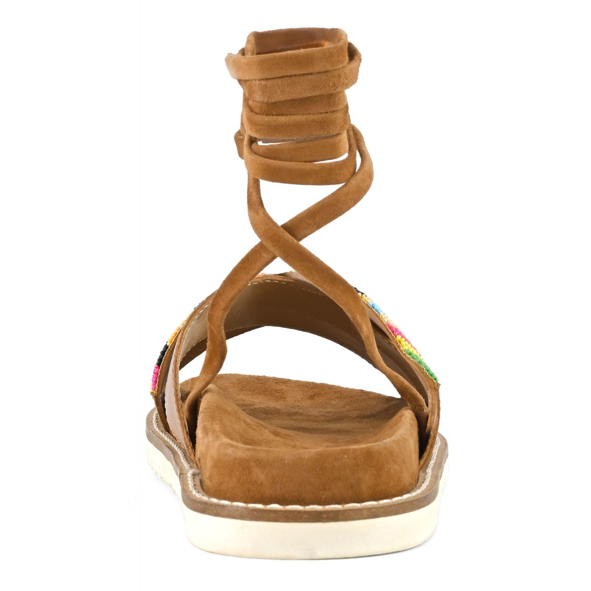 Sandalo fussbett con perline