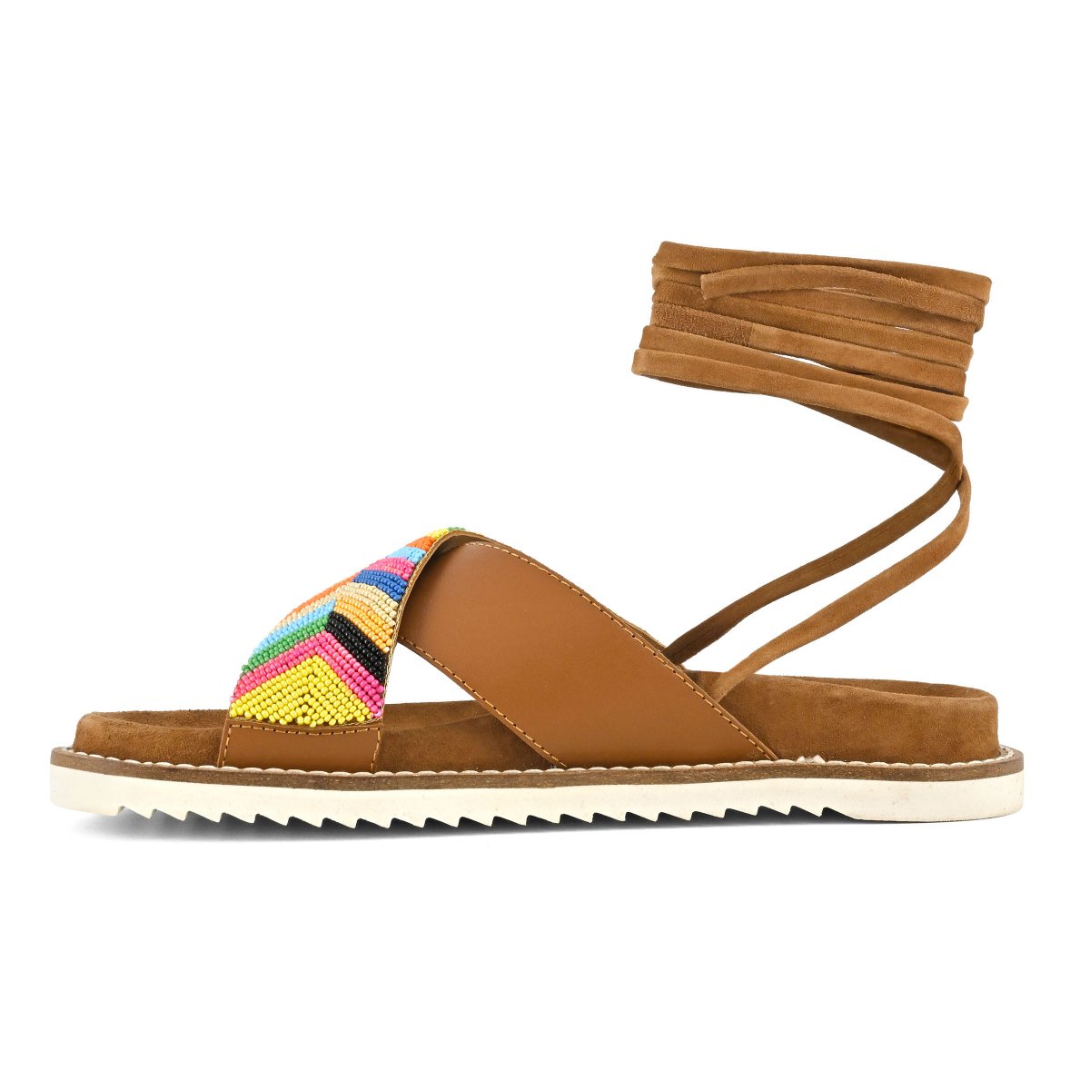 Sandalo fussbett con perline