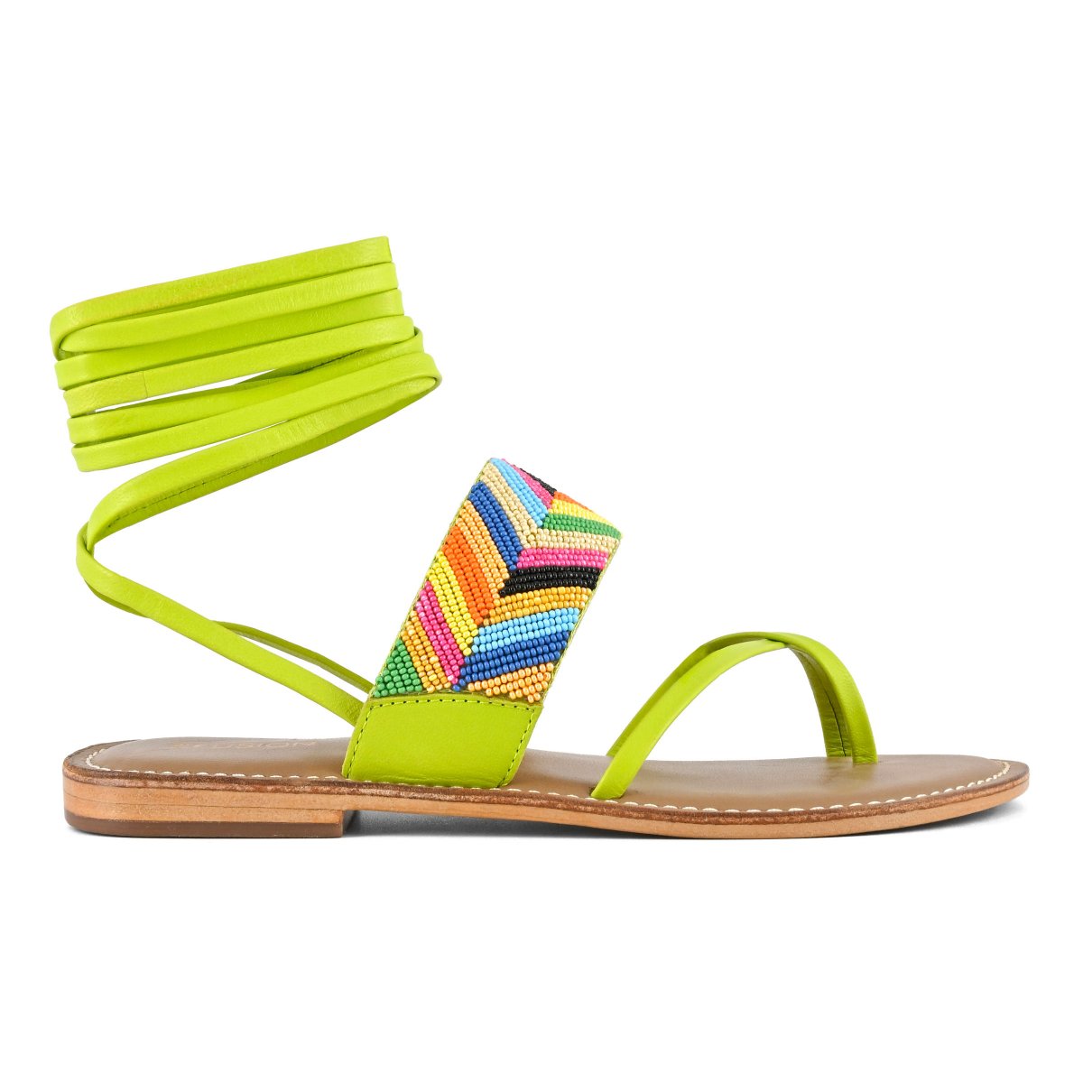 Sandalo schiava infradido ricamo perline