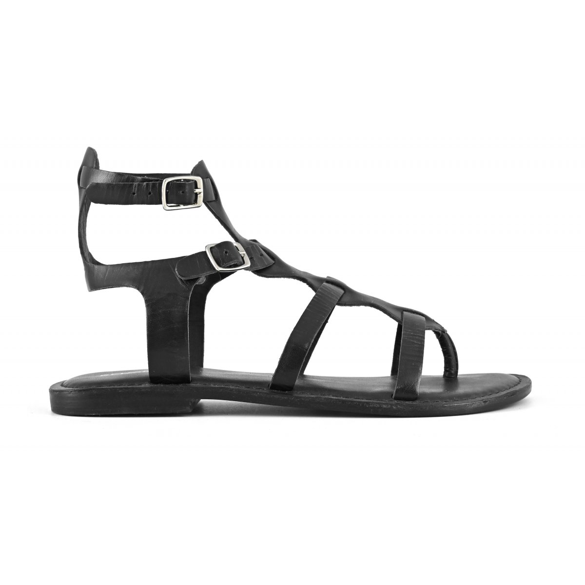 Sandalo gladiatore in pelle