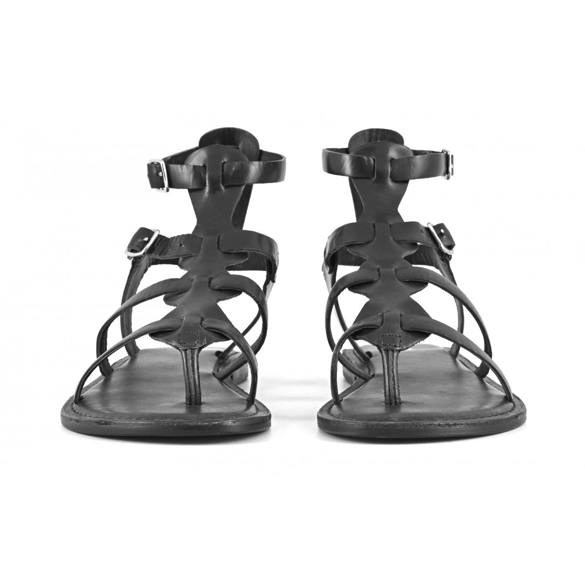 Sandalo gladiatore in pelle