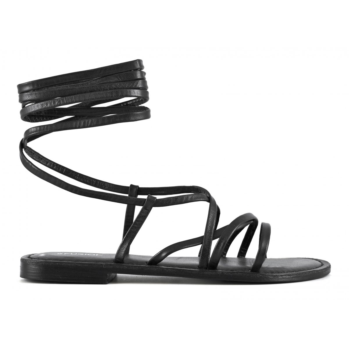 Sandalo lacci in pelle