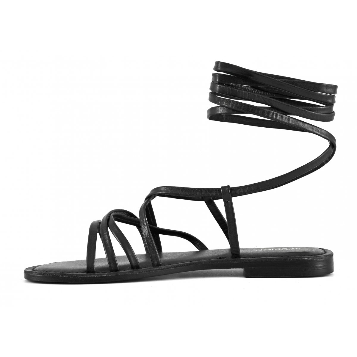 Sandalo lacci in pelle