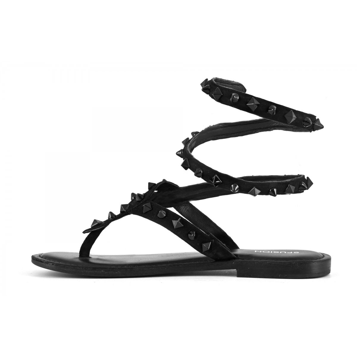 Sandalo wrap up borchie piramidali