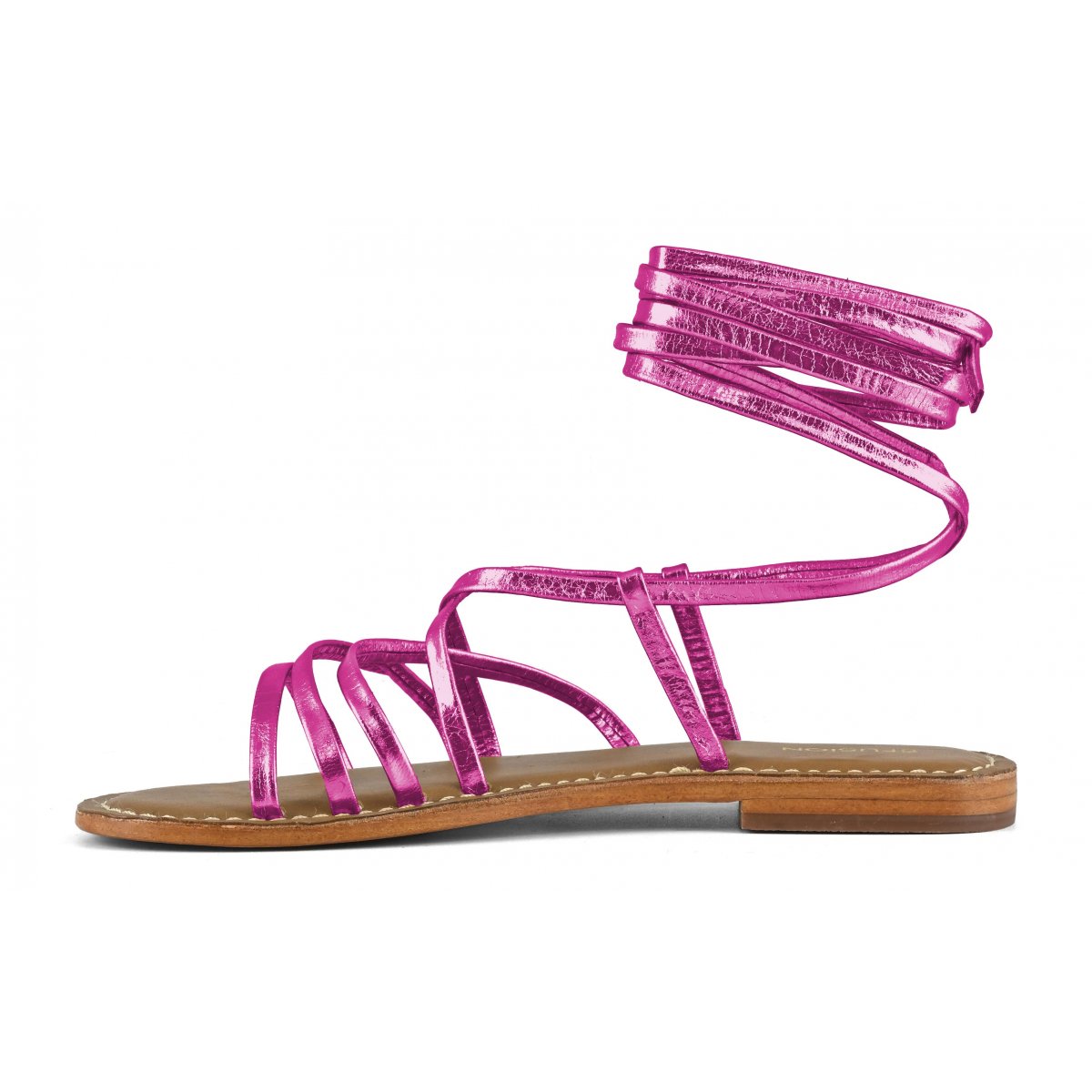 Sandalo lacci in pelle