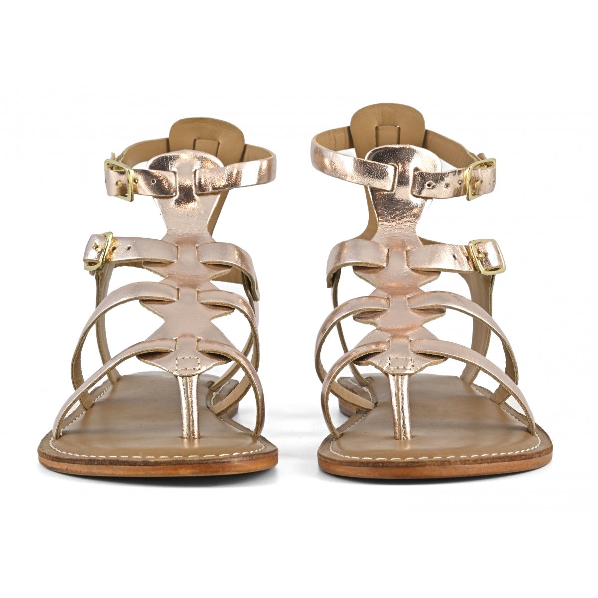 Sandalo gladiatore in pelle