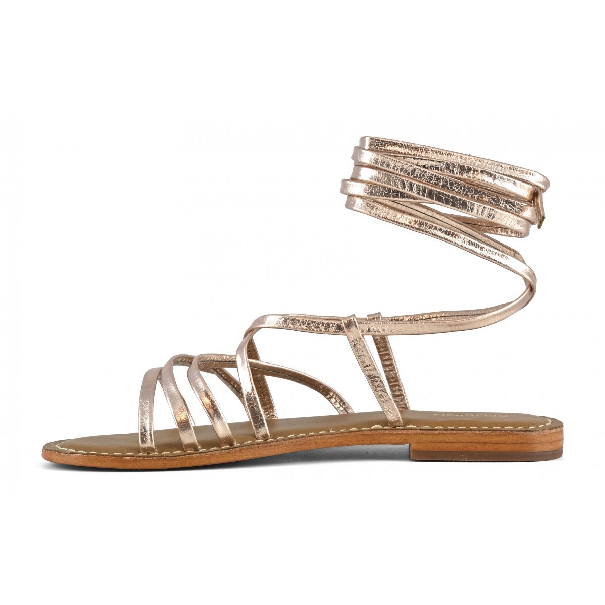 Sandalo lacci in pelle