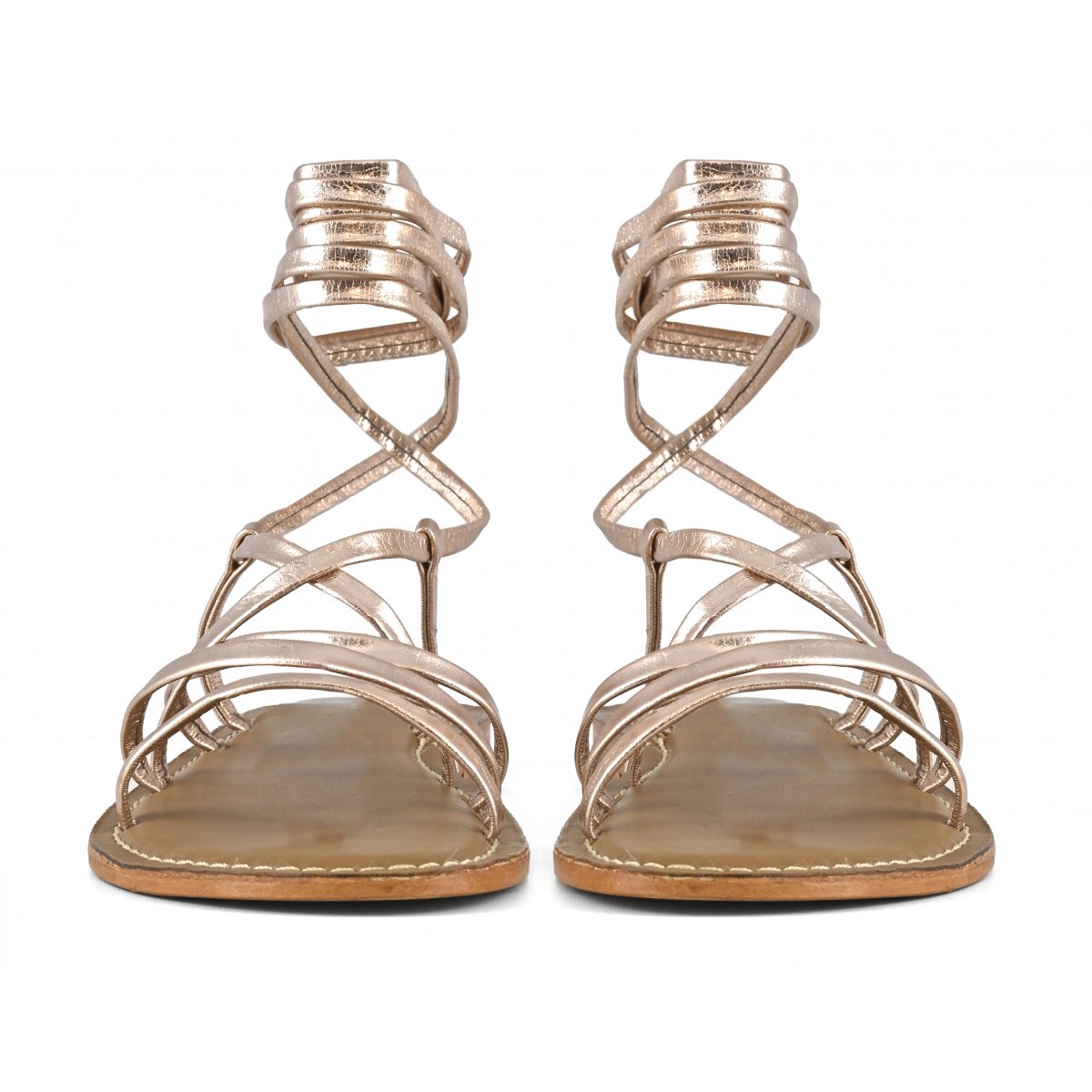 Sandalo lacci in pelle