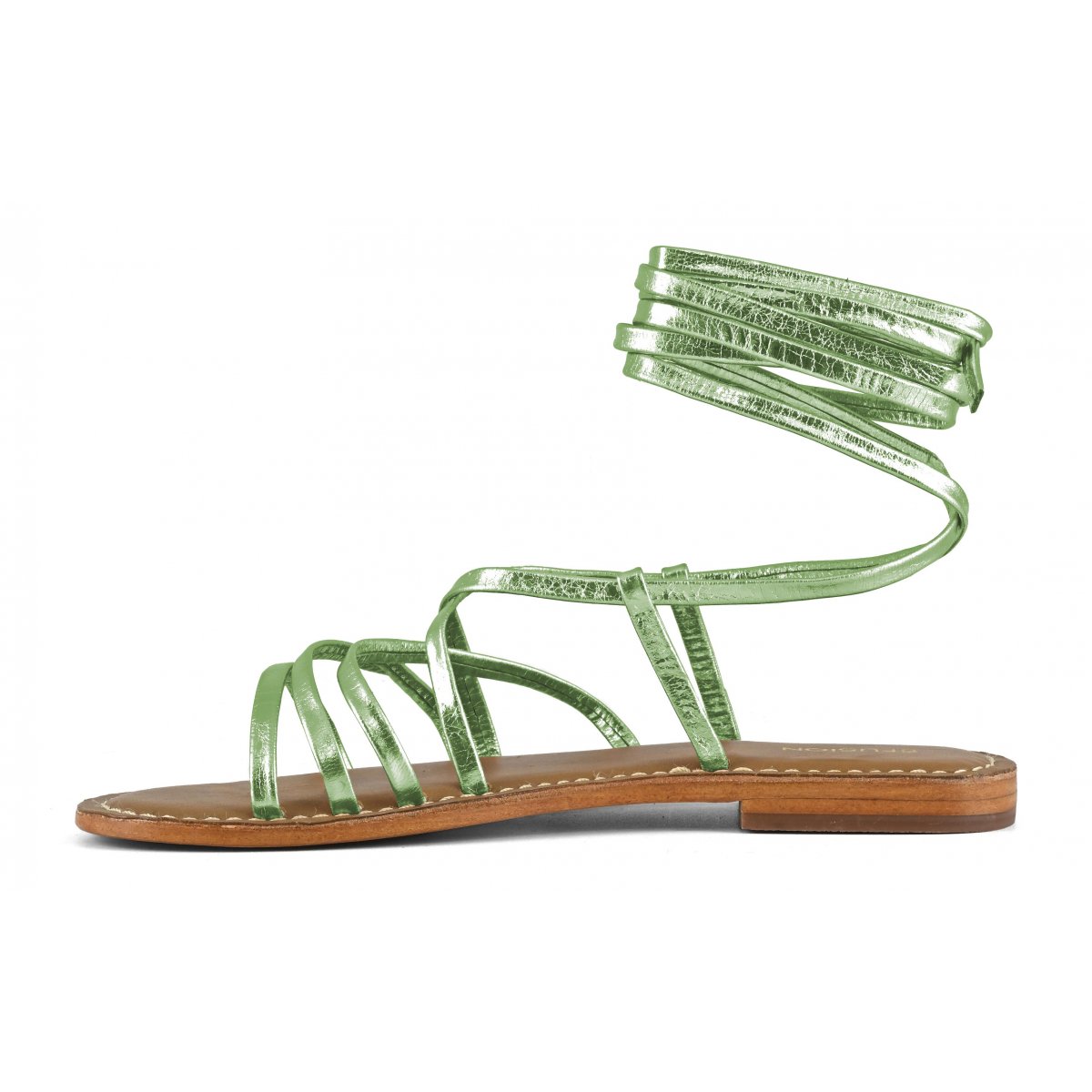 Sandalo lacci in pelle