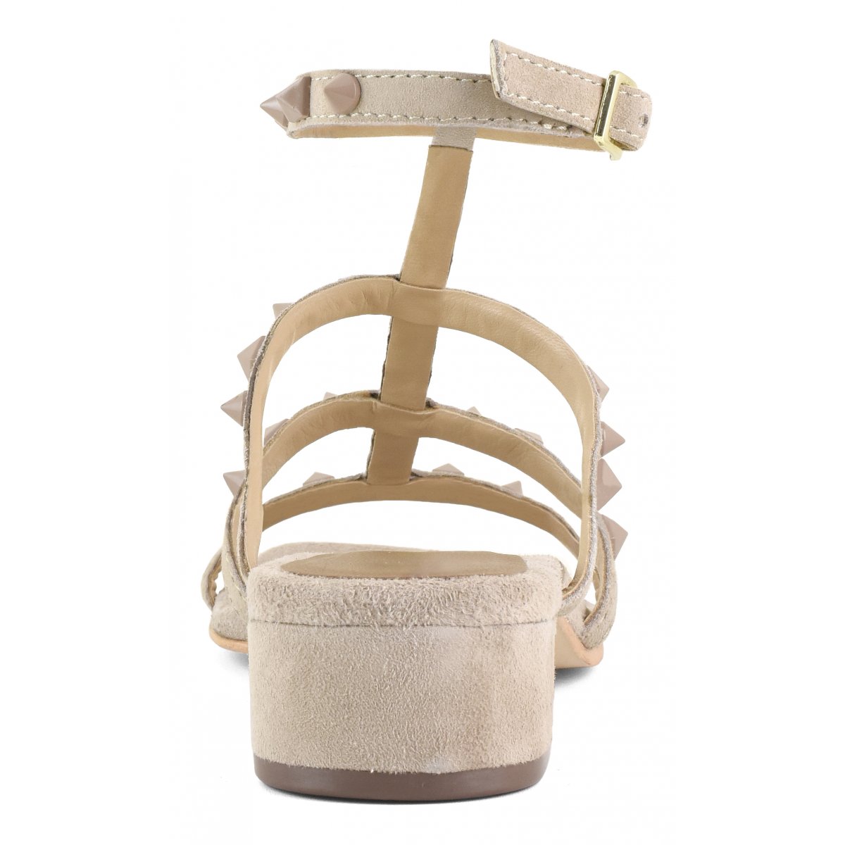 Sandalo tacco e borchie