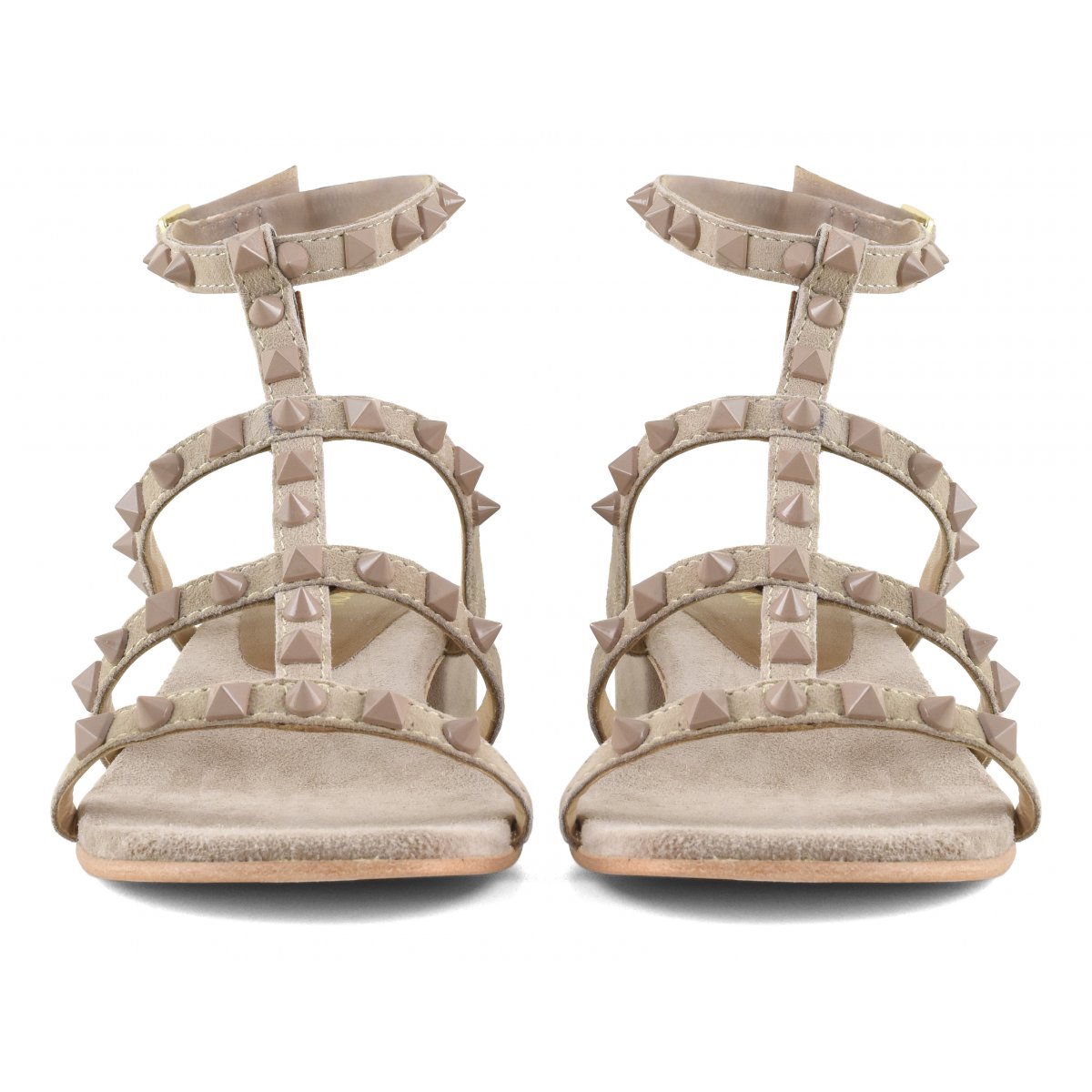 Sandalo tacco e borchie