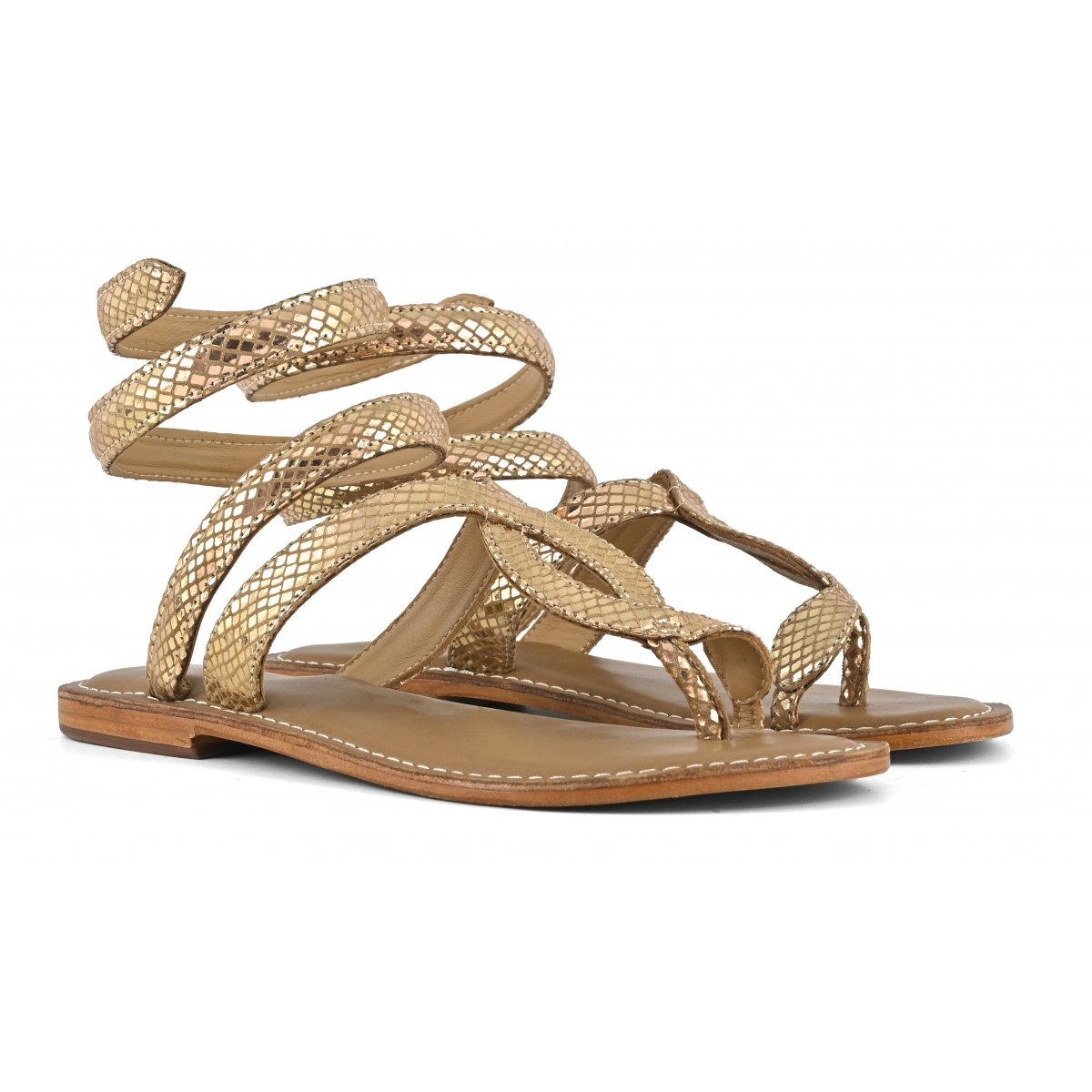 Sandalo wrap up laminato