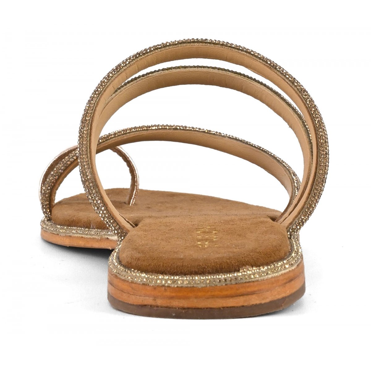 Sandalo infradito minimal con strass