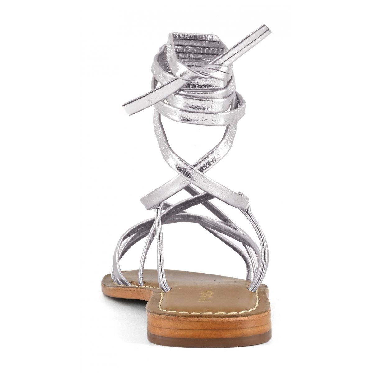 Sandalo lacci in pelle