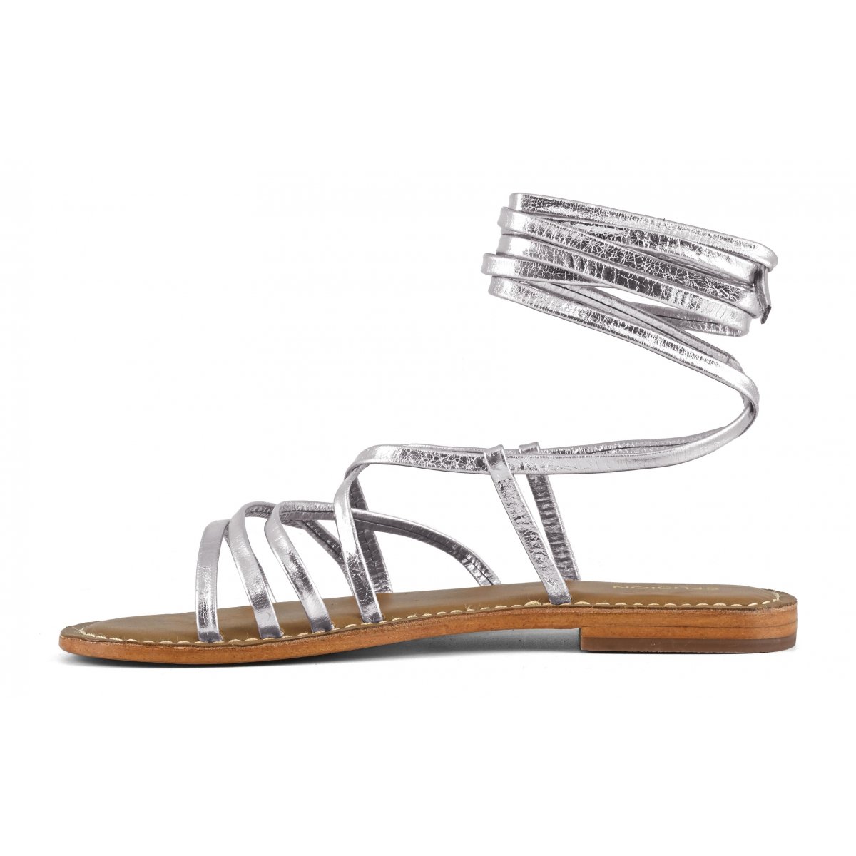 Sandalo lacci in pelle