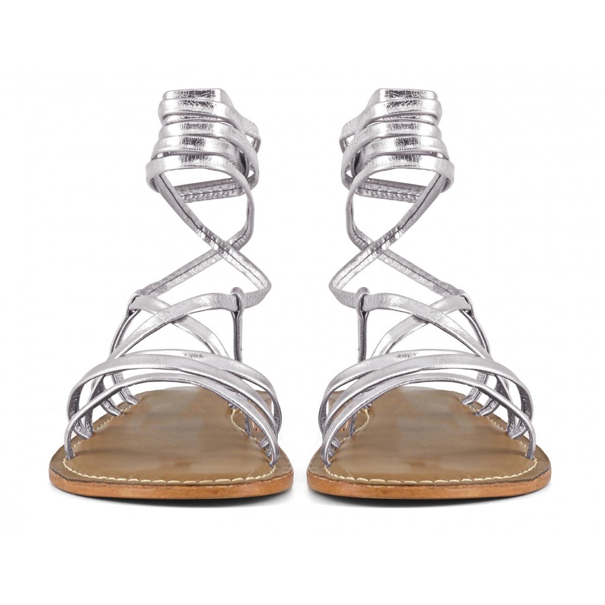 Sandalo lacci in pelle