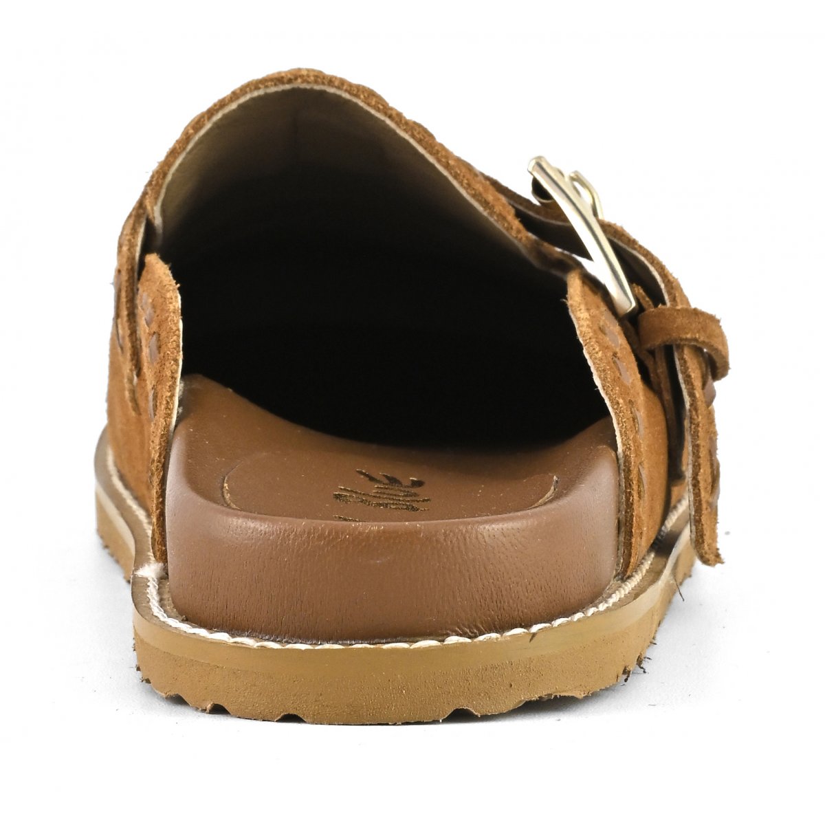 Sabot in pelle cuciture etniche