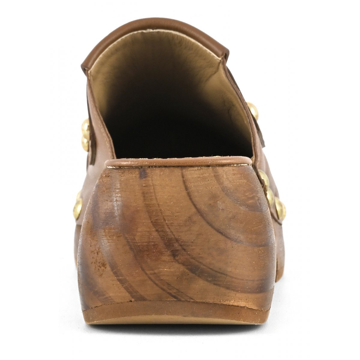 Zoccolo con frange in pelle
