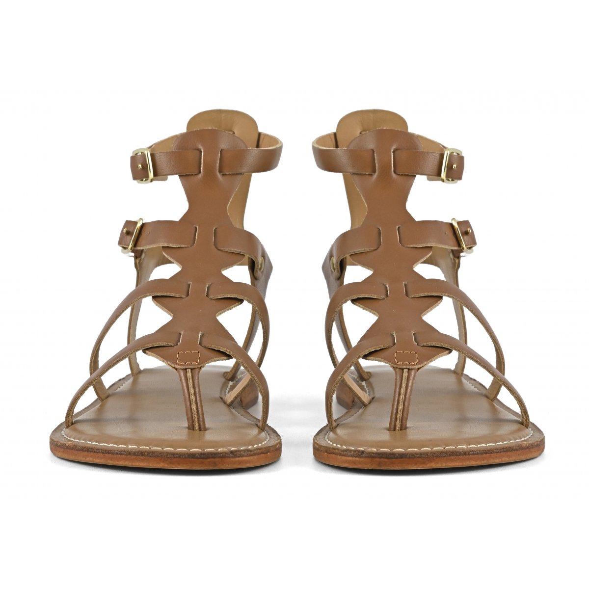 Sandalo gladiatore in pelle