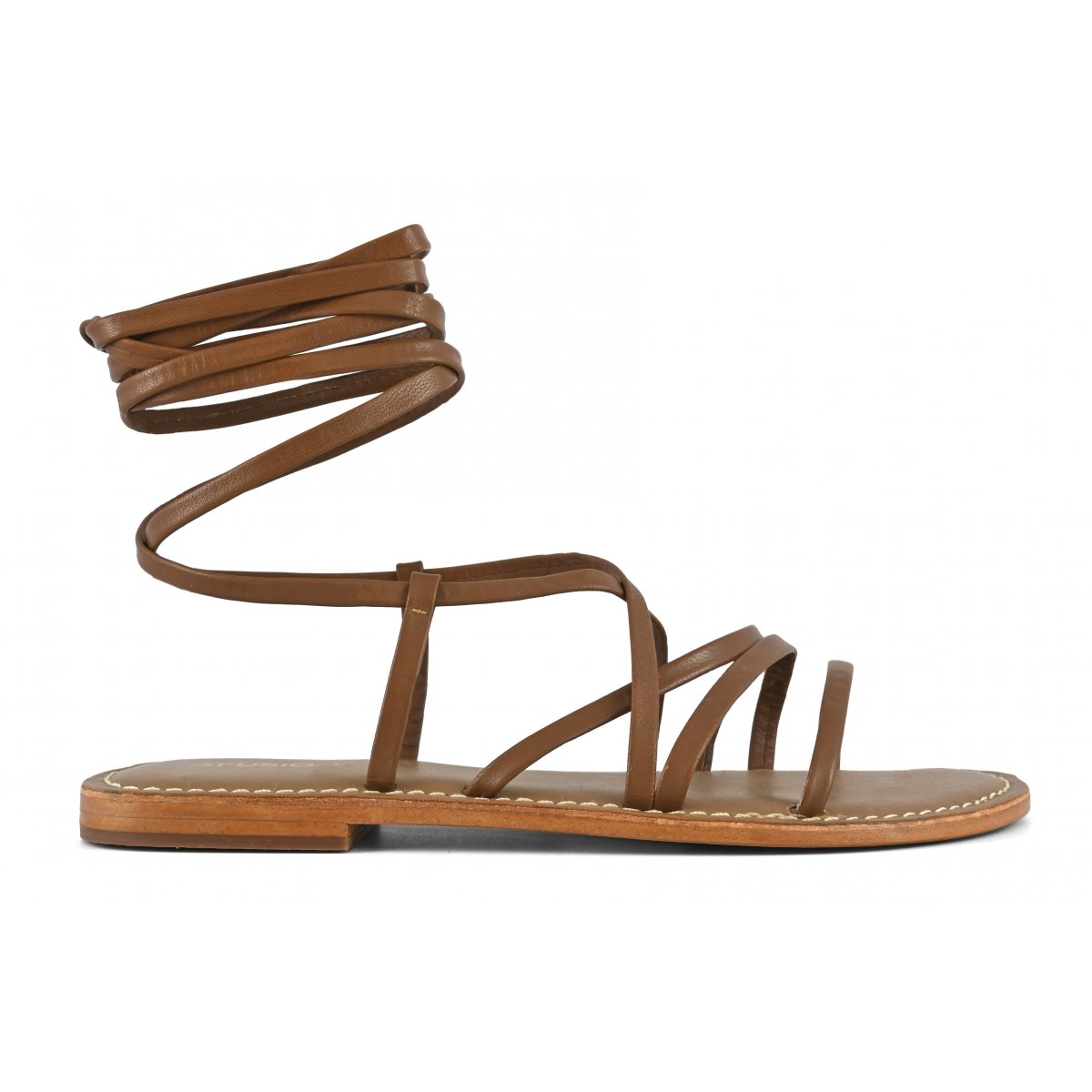 Sandalo lacci in pelle