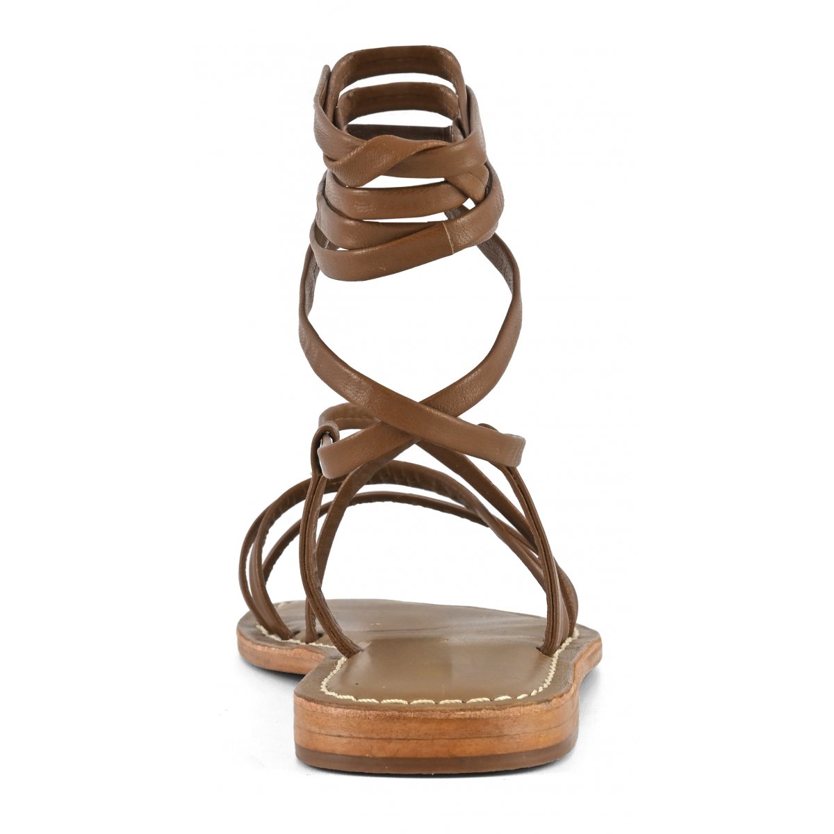 Sandalo lacci in pelle