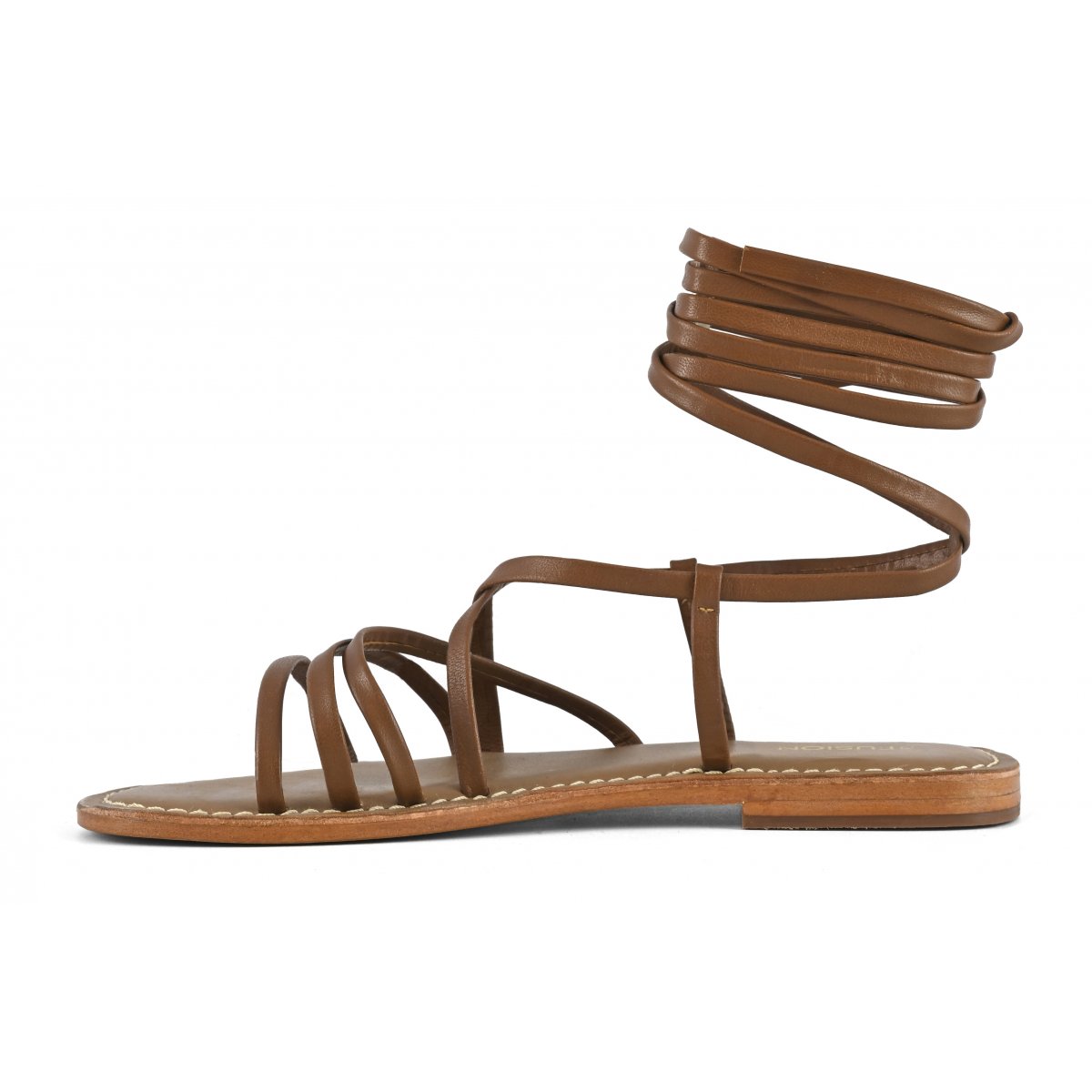 Sandalo lacci in pelle