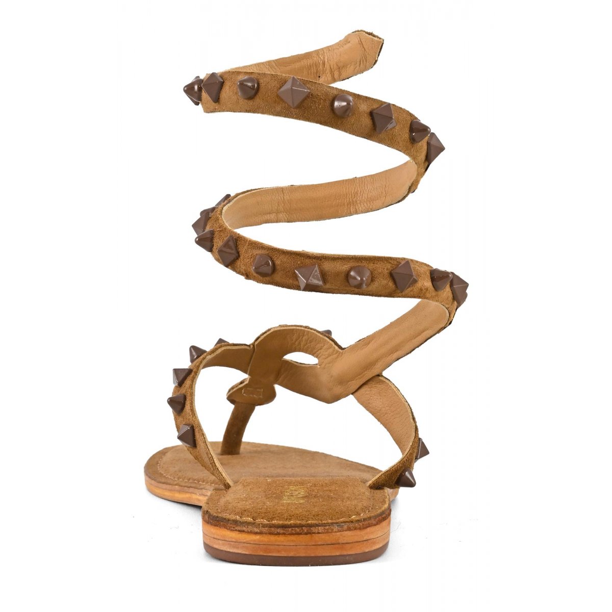 Sandalo wrap up borchie piramidali