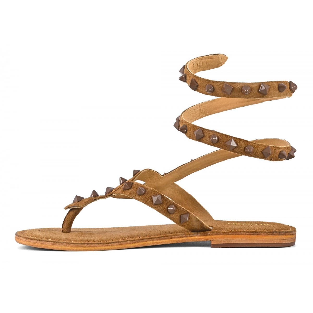 Sandalo wrap up borchie piramidali