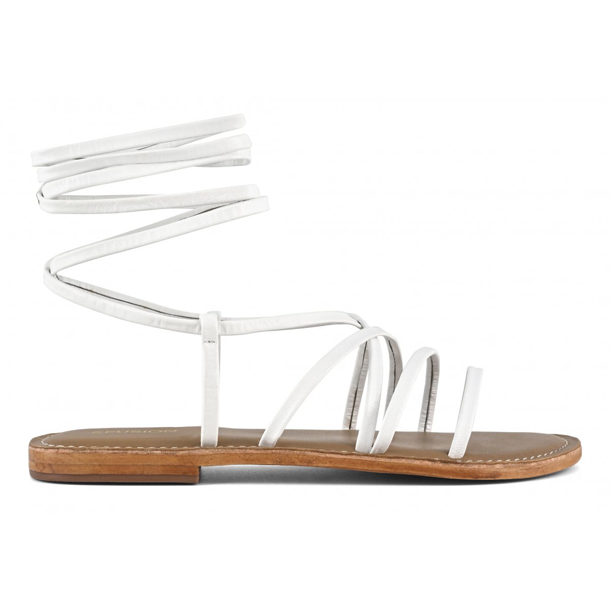 Sandalo lacci in pelle