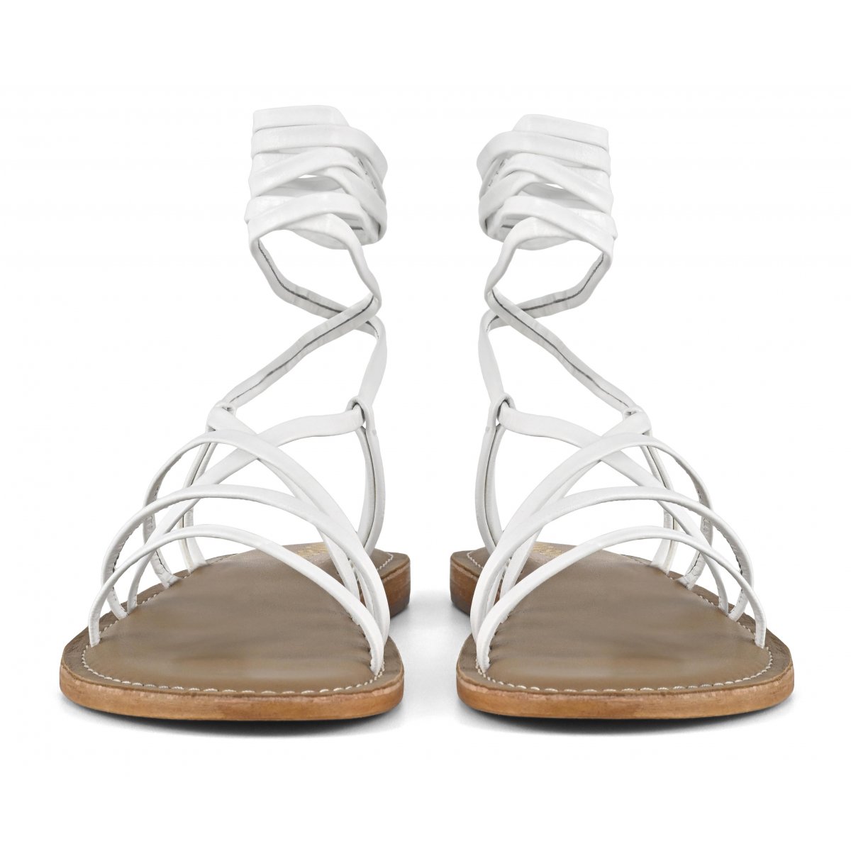 Sandalo lacci in pelle