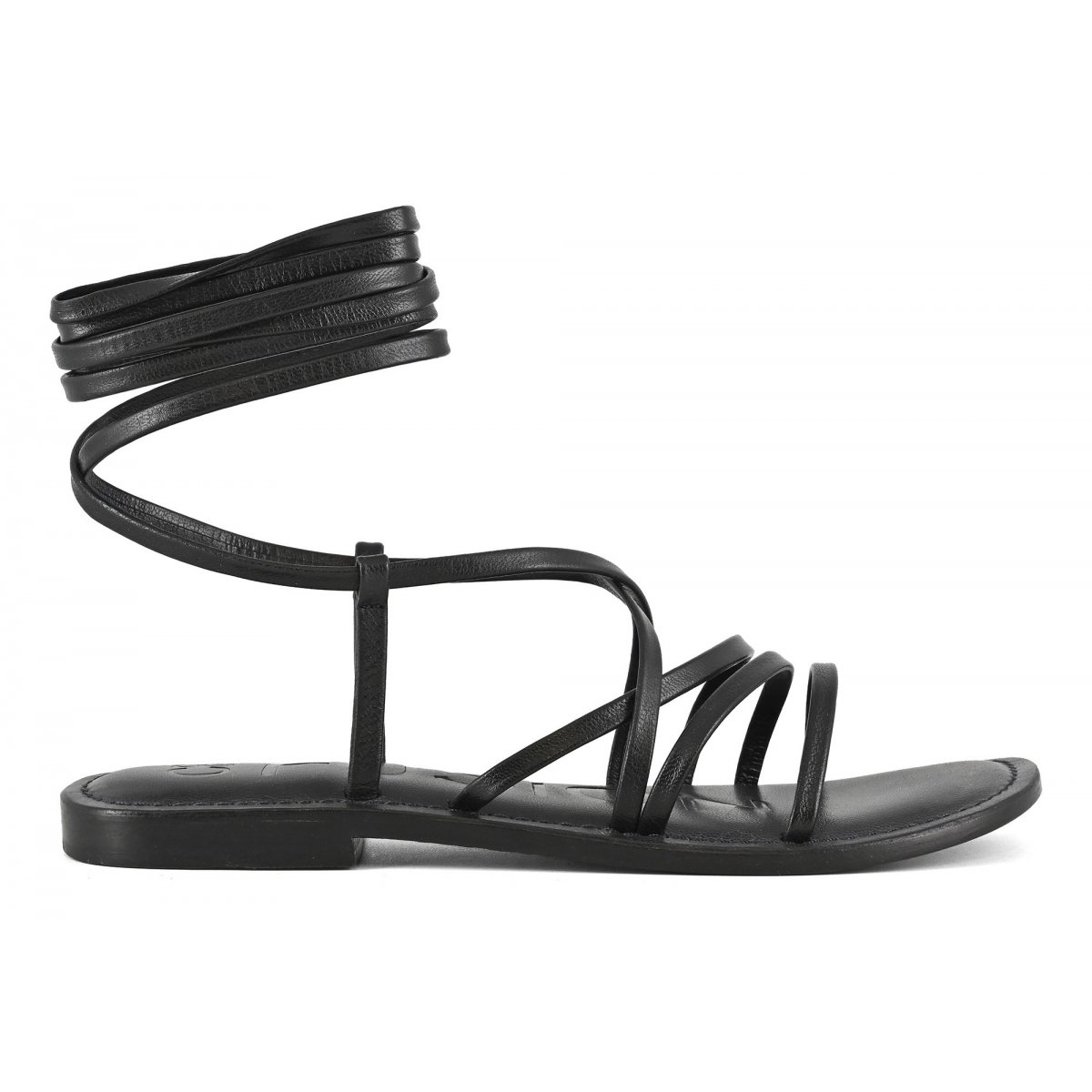 Sandalo in pelle alla schiava