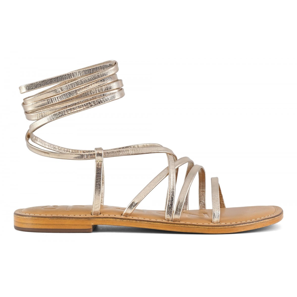 Sandalo in pelle alla schiava