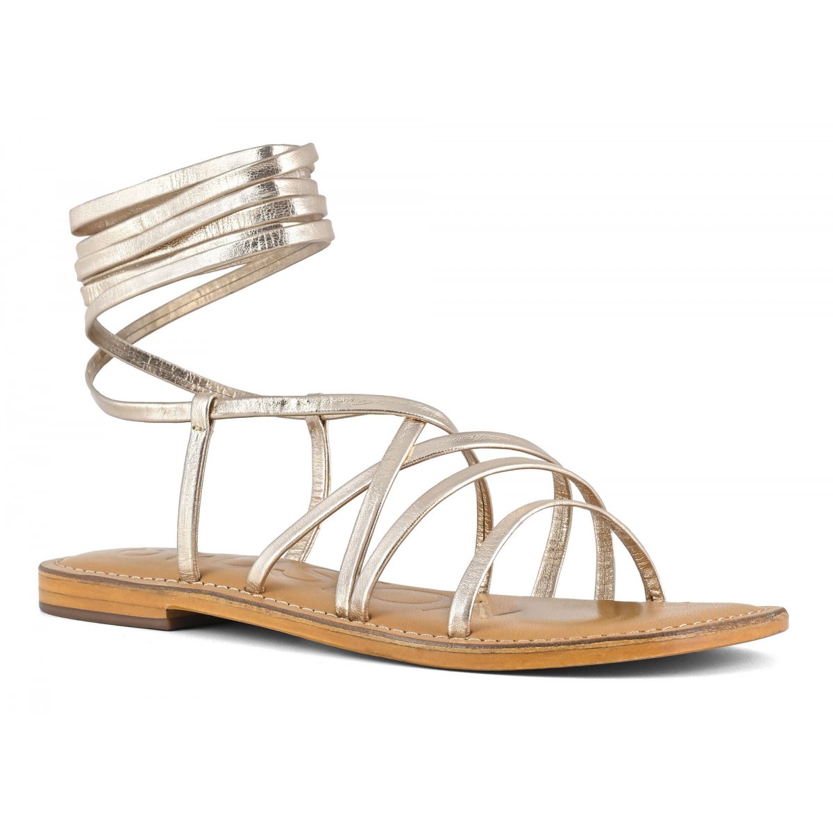 Sandalo in pelle alla schiava