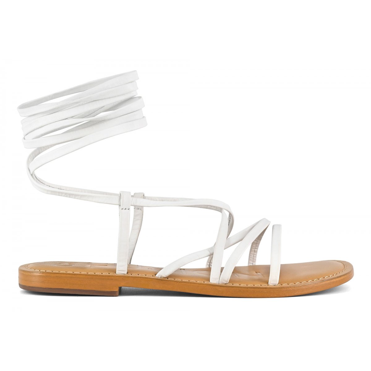 Sandalo in pelle alla schiava