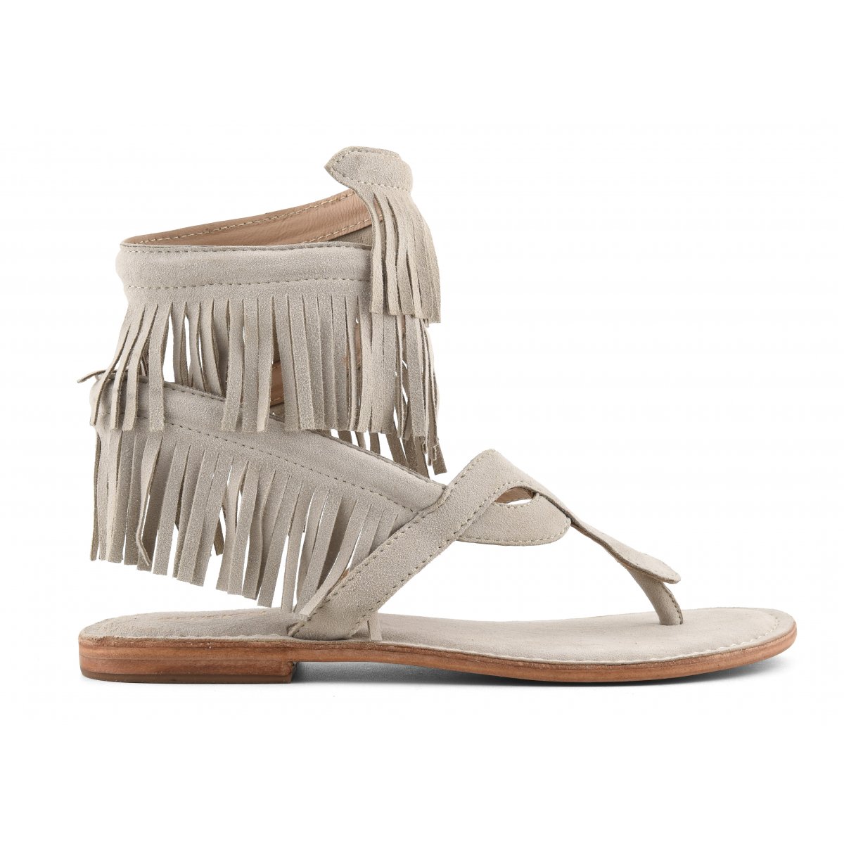 Sandalo wrap up con frange