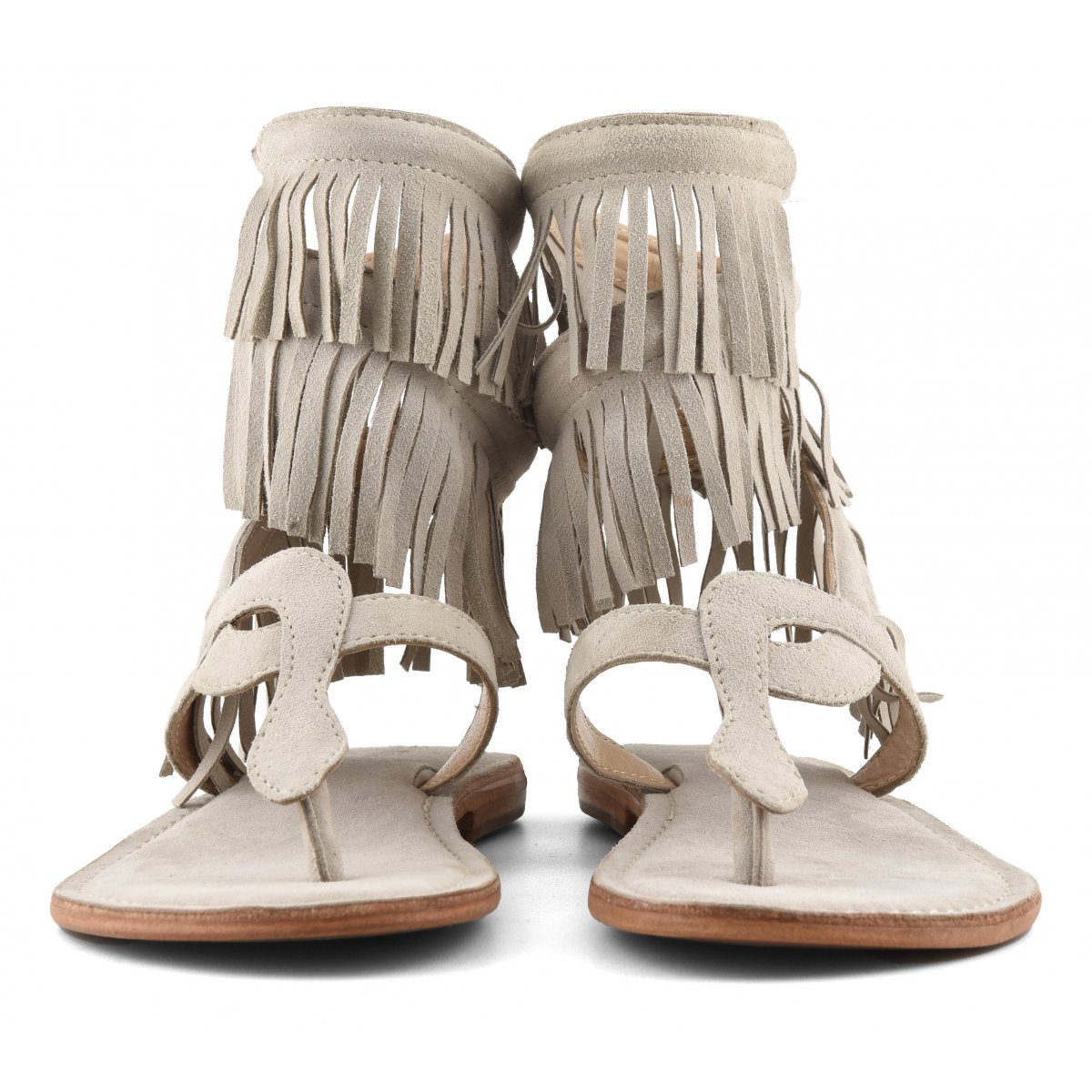 Sandalo wrap up con frange