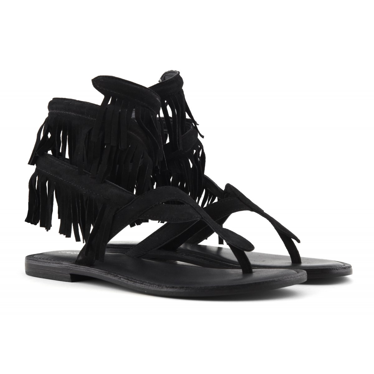 Sandalo wrap up con frange