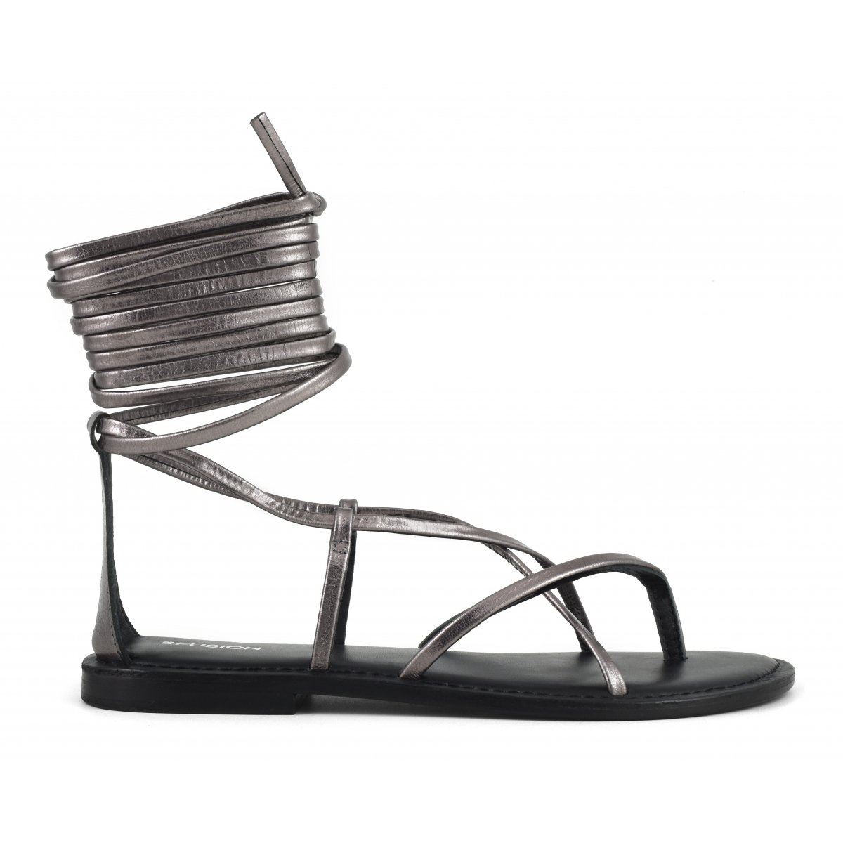 Sandalo lacci lunghi in pelle