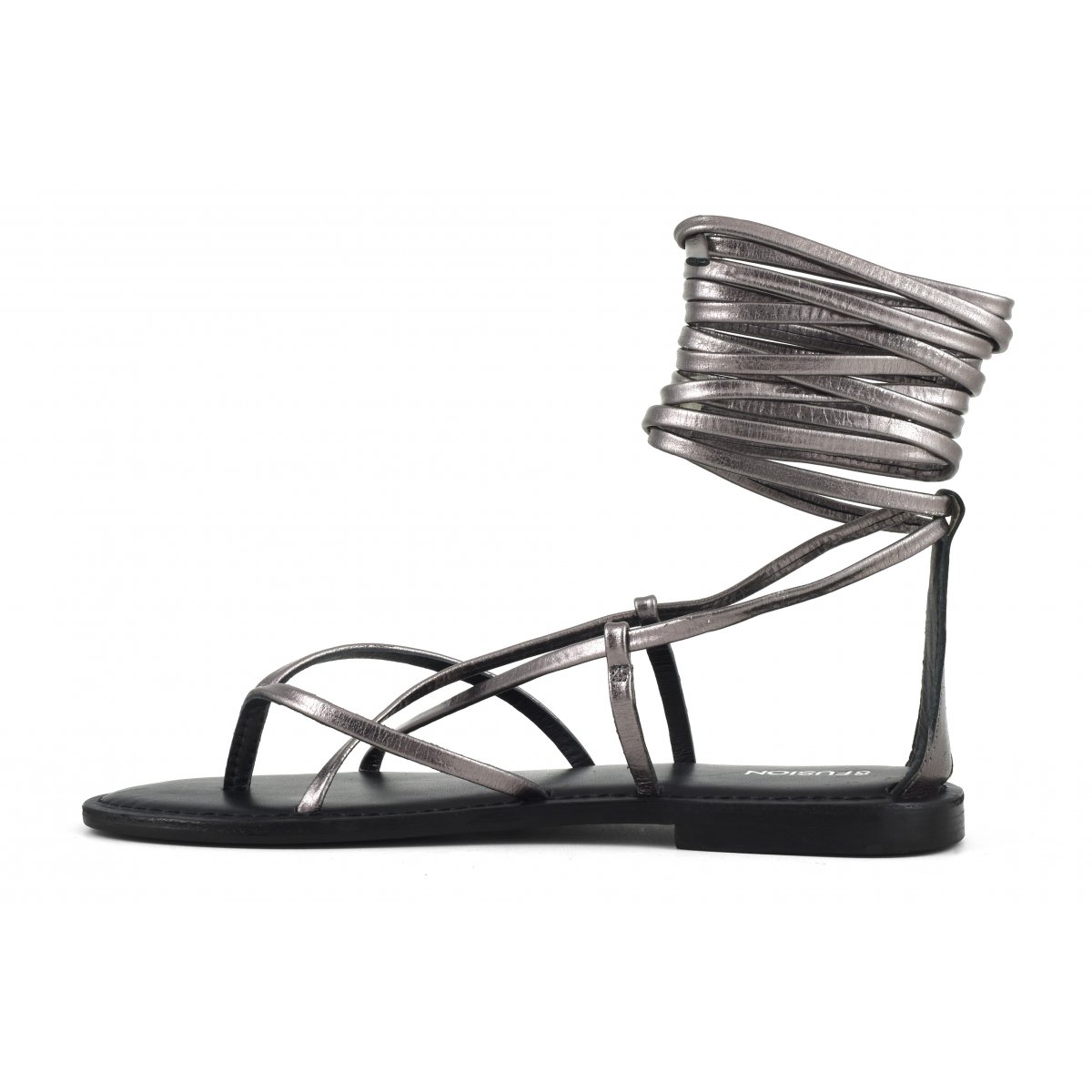 Sandalo lacci lunghi in pelle