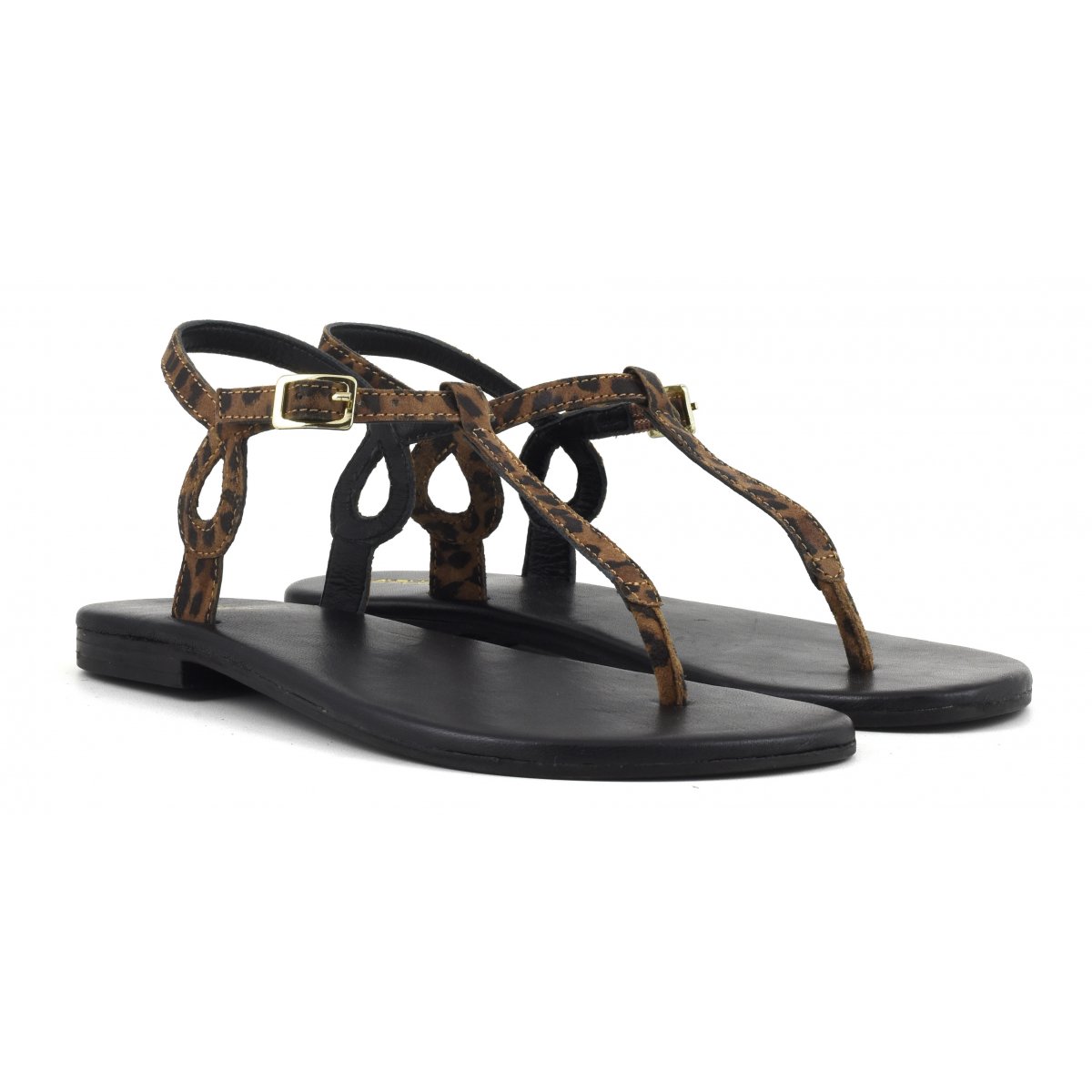 Sandalo infradito minimal in pelle