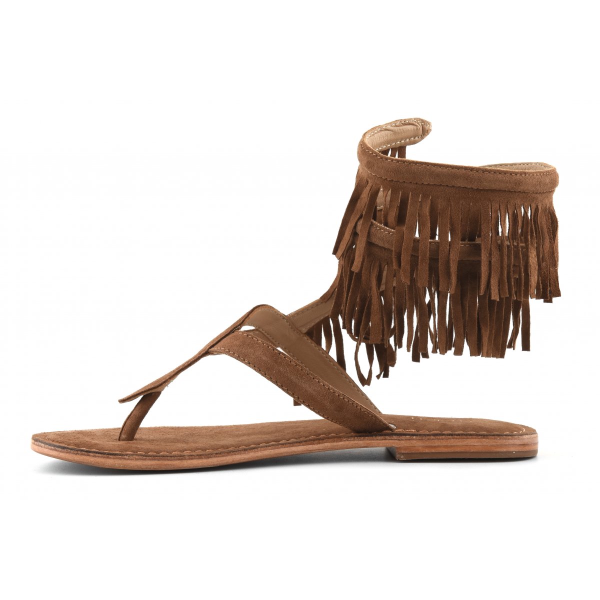 Sandalo wrap up con frange