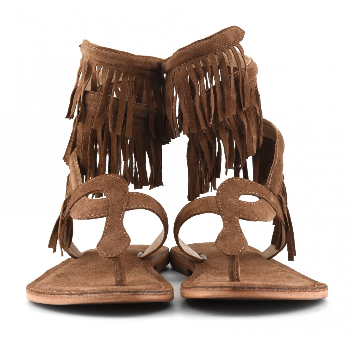 Sandalo wrap up con frange