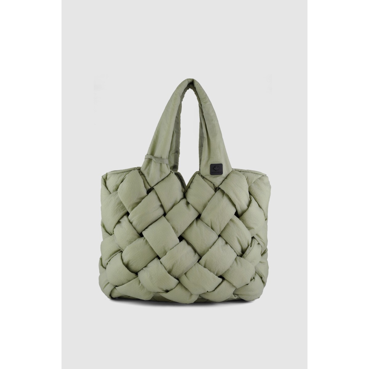 Tote woven bag crinkle