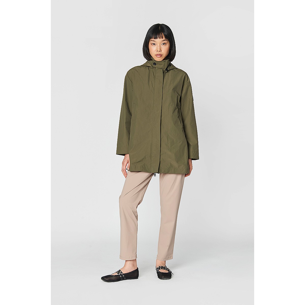 Nicole W LONG/HOOD jacket