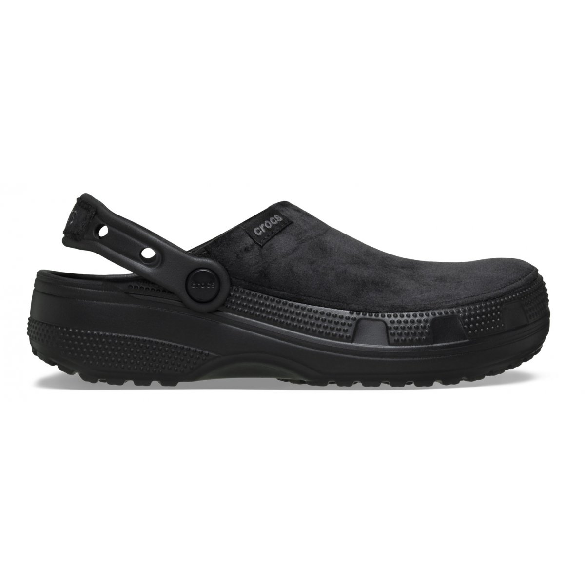 Classic crafted velvet clog - Black (37-38)