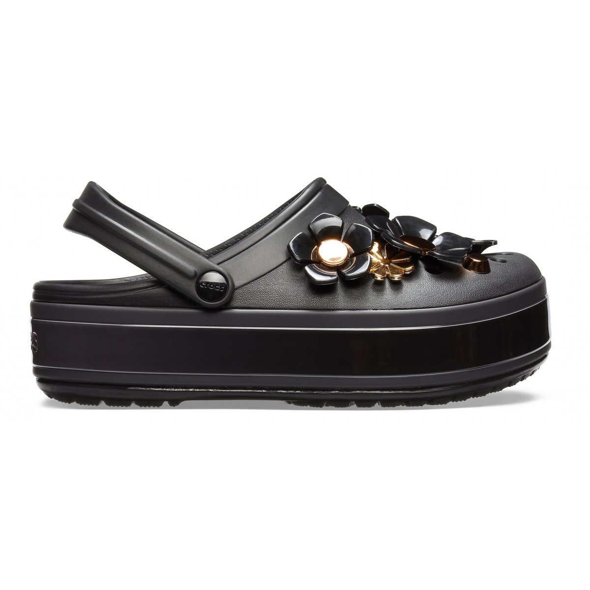 crocs metallic blooms