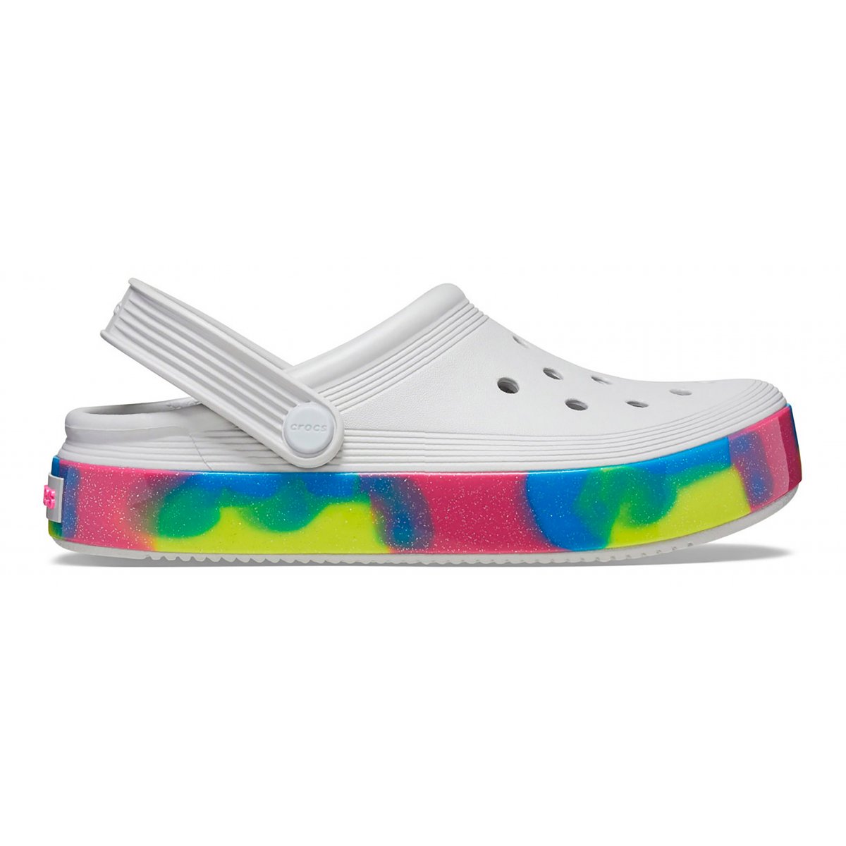 Crocs Off Court Glitter Band Clog Toddler
