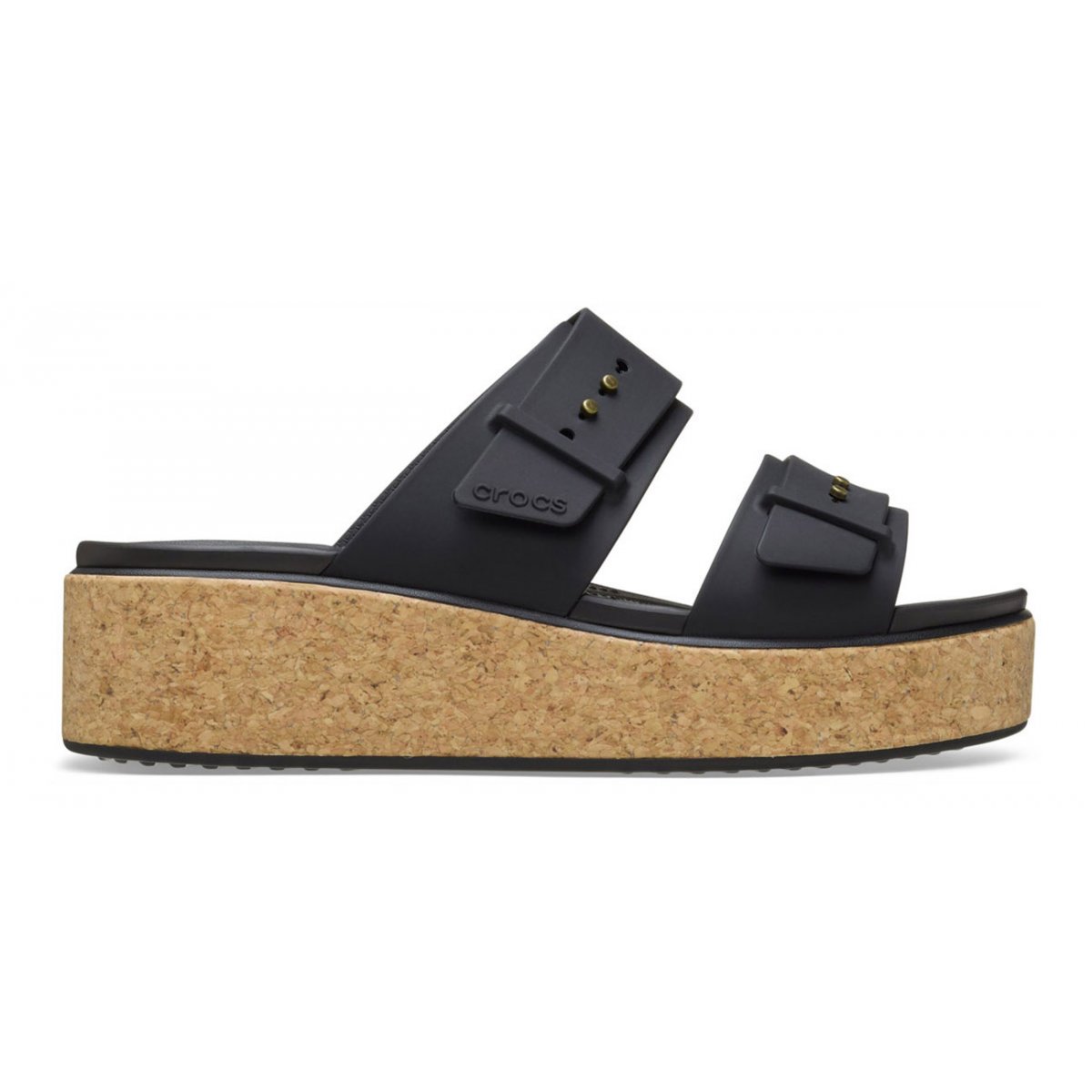 Brooklyn cork buckle w - Black (41-42)