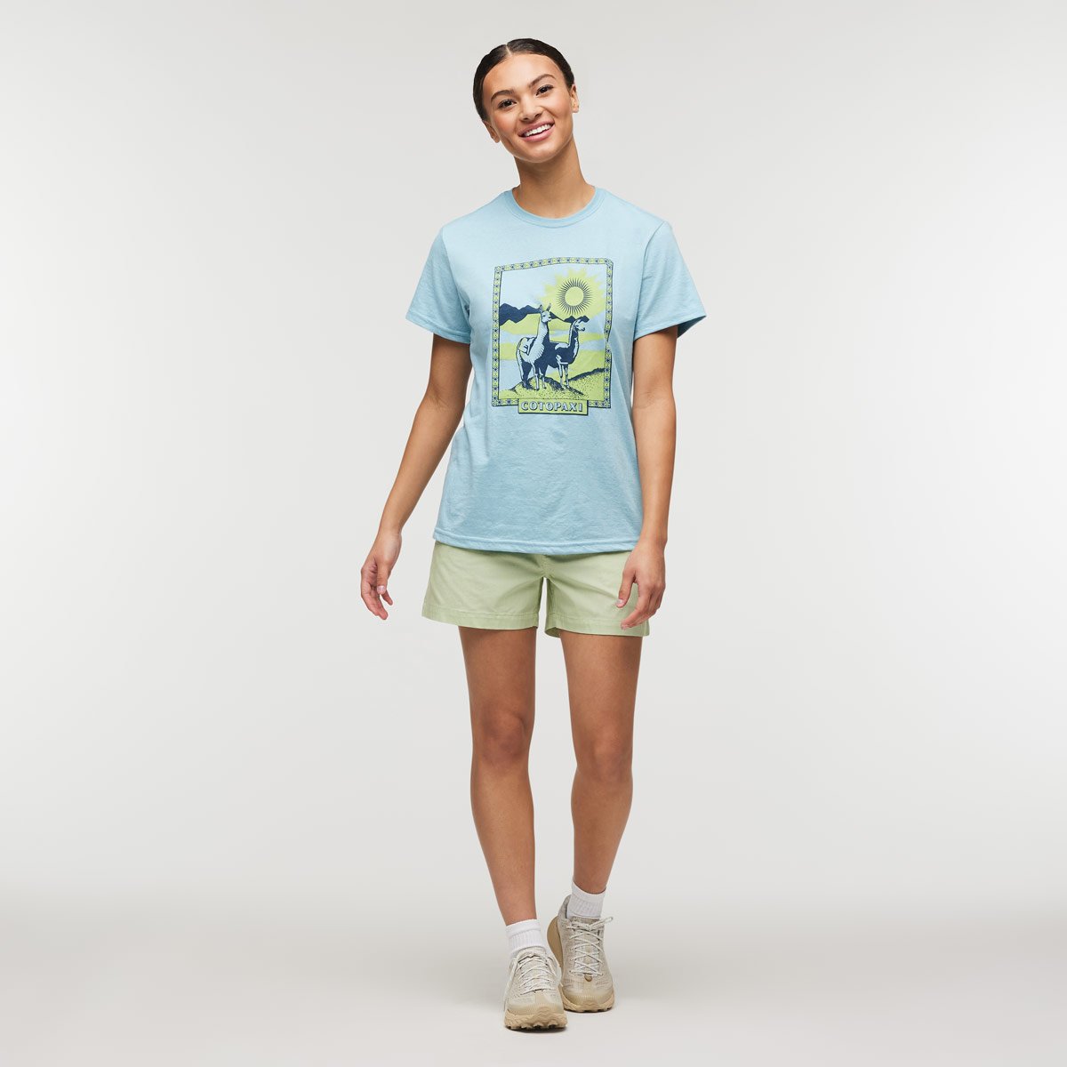 Llama Greetings Organic T-Shirt W