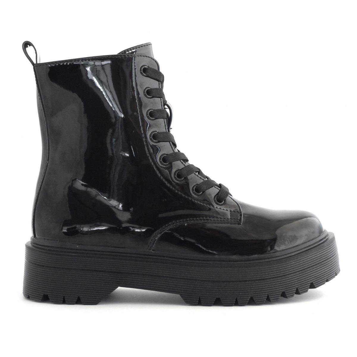 Glossy boot with inner zip - Boots Woman Colors of California Women